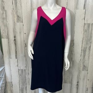 #M63 medium blue and pink dress NEW size M FELICITY & COCO